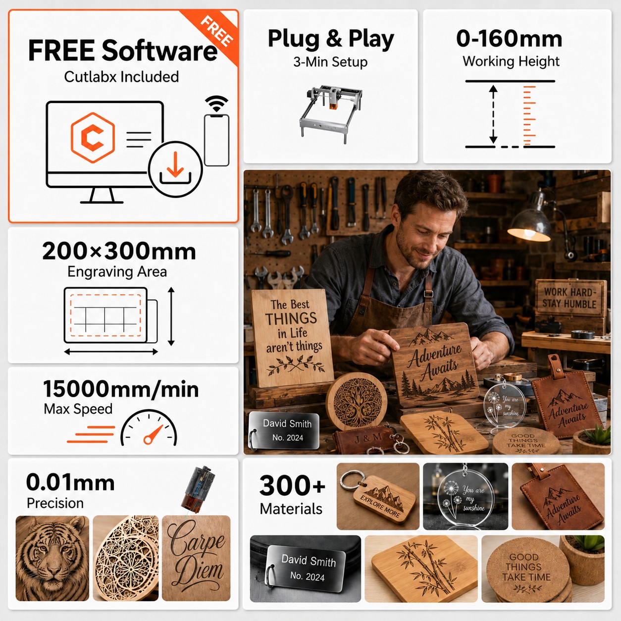 Carverall K15 Pro Laser Engrav - Laser Marking Machine recension och pris
